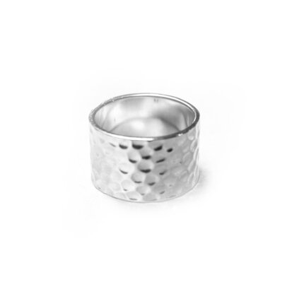 Phoebe ring ☽ hammered statement ring