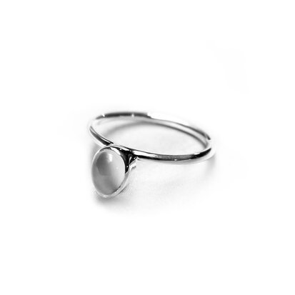 Neptune ring ♆ droplet moonstone silver