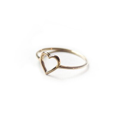 Rosetta ring ♡ fine heart gold