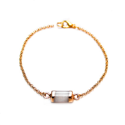 Melia bracelet ♡ hexagon bar white gold