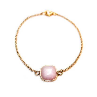 Isabella bracelet ■ square pink gold