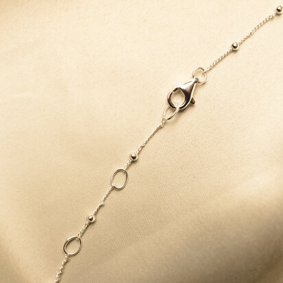 Loua necklace ♡ engraved pendant silver