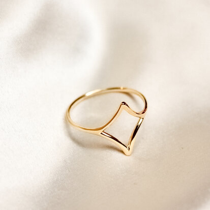Emily ring ♢ small diamond gold