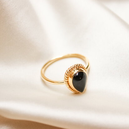 Scarlett ring ♥ onyx gold