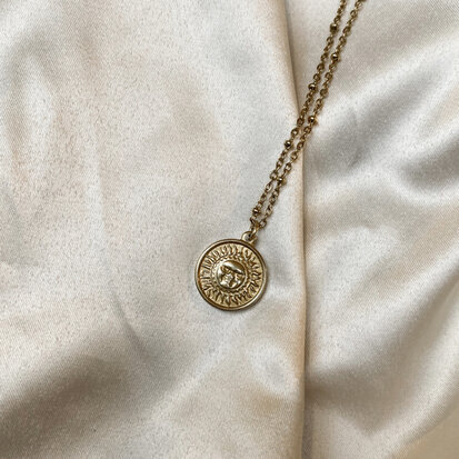 Dawn necklace ☀ sun pendant gold