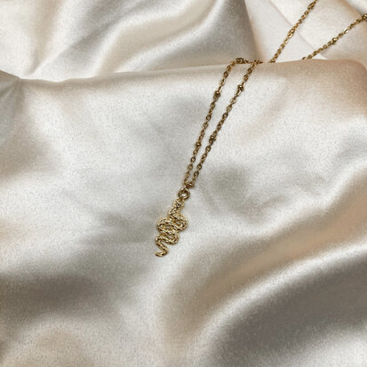 Lindie necklace ♥ snake gold