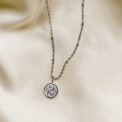 Harmonia necklace ♥ yin & yang pendant silver