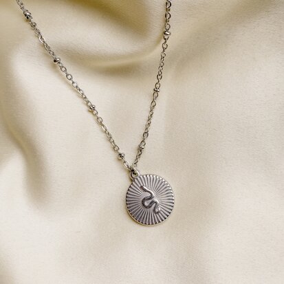  Lindie necklace ♥ snake pendant silver