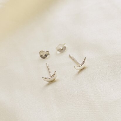 Moonchild studs ☽ silver