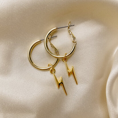 Levina earrings ♥ lightning gold