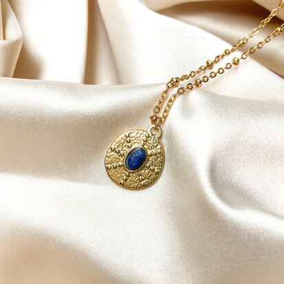 Blair necklace ♡ blue gold