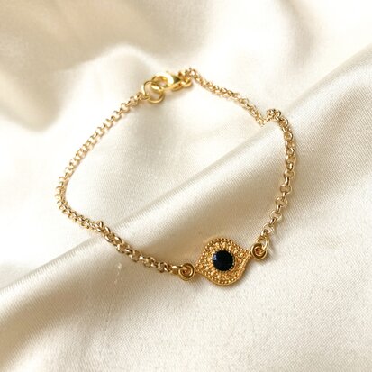 Fabienne bracelet ♡ black gold