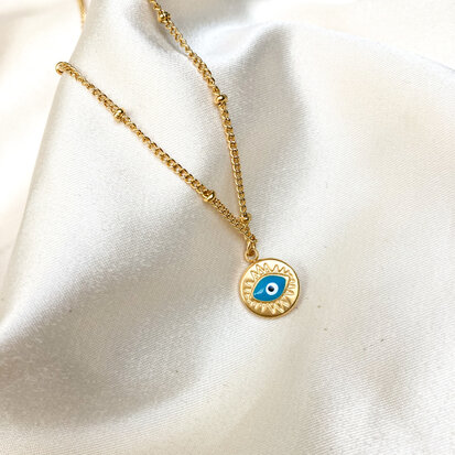 Nain necklace ♥ eye pendant gold