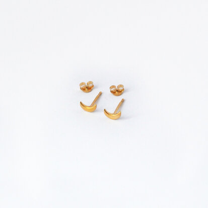 Moonchild studs ☽ gold