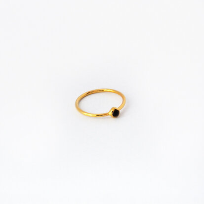 Lana ring ♥ onyx gold