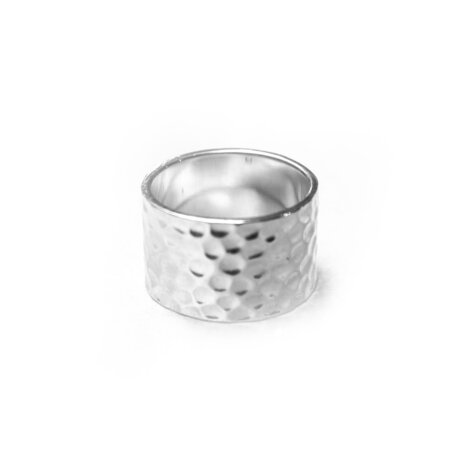 Phoebe ring ☽ hammered statement ring