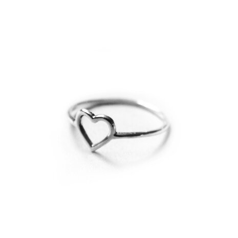 Rosetta ring ♡ fine heart silver