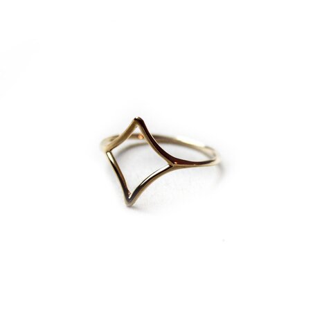 Emily ring ♢ small diamond gold