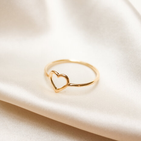 Rosetta ring ♡ fine heart gold