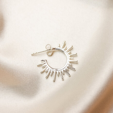 Alina studs ☼ shining sun studs silver