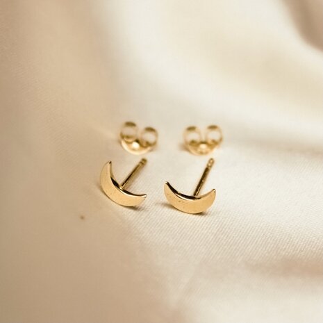 Moonchild studs ☽ gold