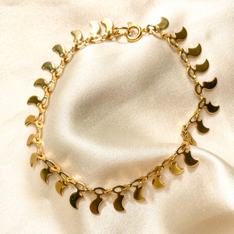 Luan bracelet ☽ moon gold