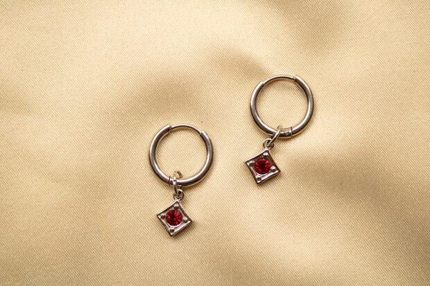 Ruby Skies Hoops