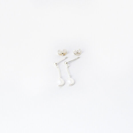 Moonchild chain studs ☽ silver