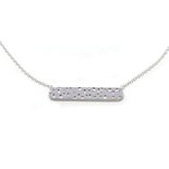 Hammered bar necklace