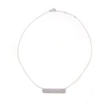 Hammered bar necklace