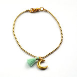 Moon tassel mintgroen