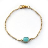 Gold and aqua