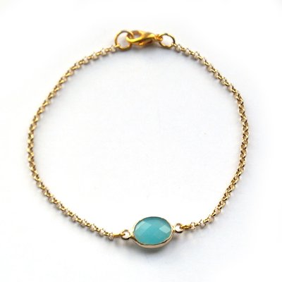 Gold and aqua