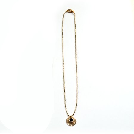 Ketting mandala zwart