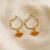 Iris earrings ♡ capture gold