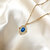 Indigo necklace ♡ blue gold