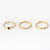Lucy ring set ♥ onyx gold