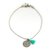 Ava bracelet ♥ mandala & tassel turquoise silver