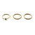 Lucy ring set ♡ turkoois gold 