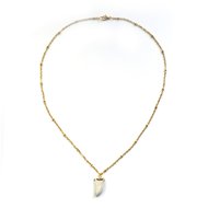 June necklace ♥ marble stone gold
