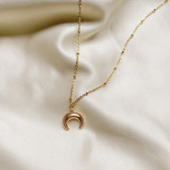 Celenia necklace ☽ moon pendant gold