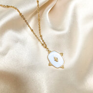 Safira necklace ♡ white gold