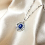 Indigo necklace ♡ blue silver
