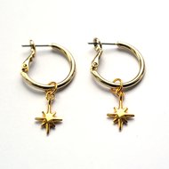 Stella earrings ☆ star gold
