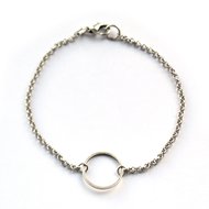 Ayla bracelet ♡ simplicity circle silver