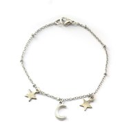 Estelle bracelet ✰☽ moon & stars silver