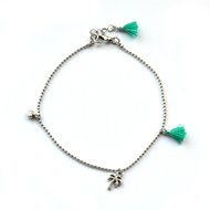 Maeve anklet ♥ turquoise silver