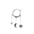 Celeste earrings ✰☼☽ universe chain earrings silver_