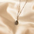 Lynn necklace 🌢 grey stone silver_