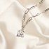 Love necklace ♡ schackle chain silver_